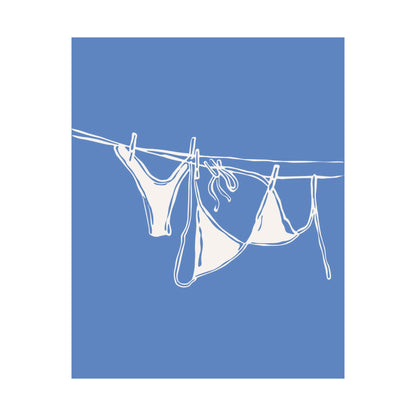 Bikini On Clothesline Poster