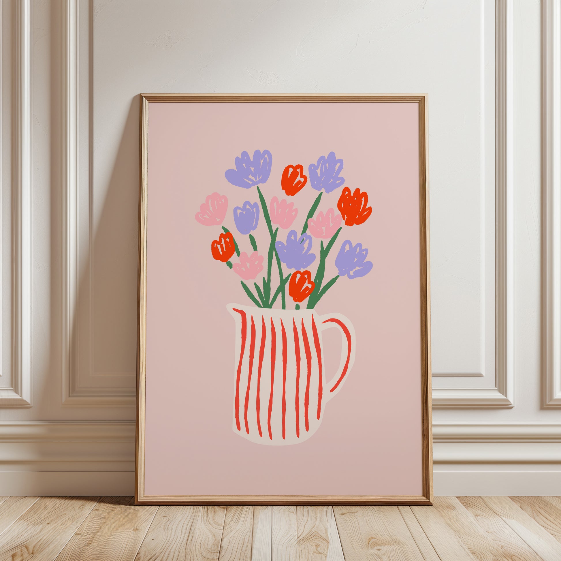 Colorful Floral Set of 3 Prints