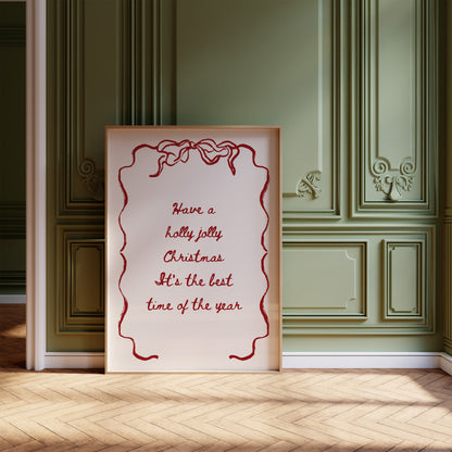 Holly Jolly Christmas Poster