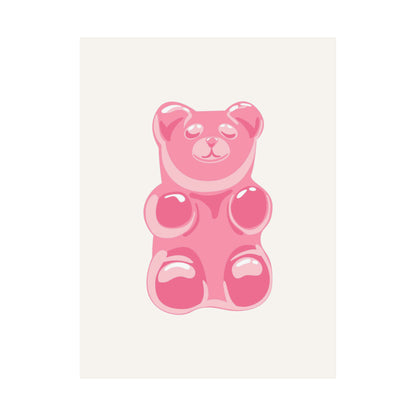 Pink Gummy Bear Poster