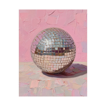 Disco Ball Painting Poster