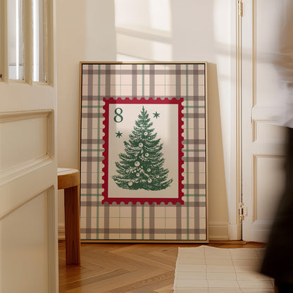 Christmas Tree Stamp Poster