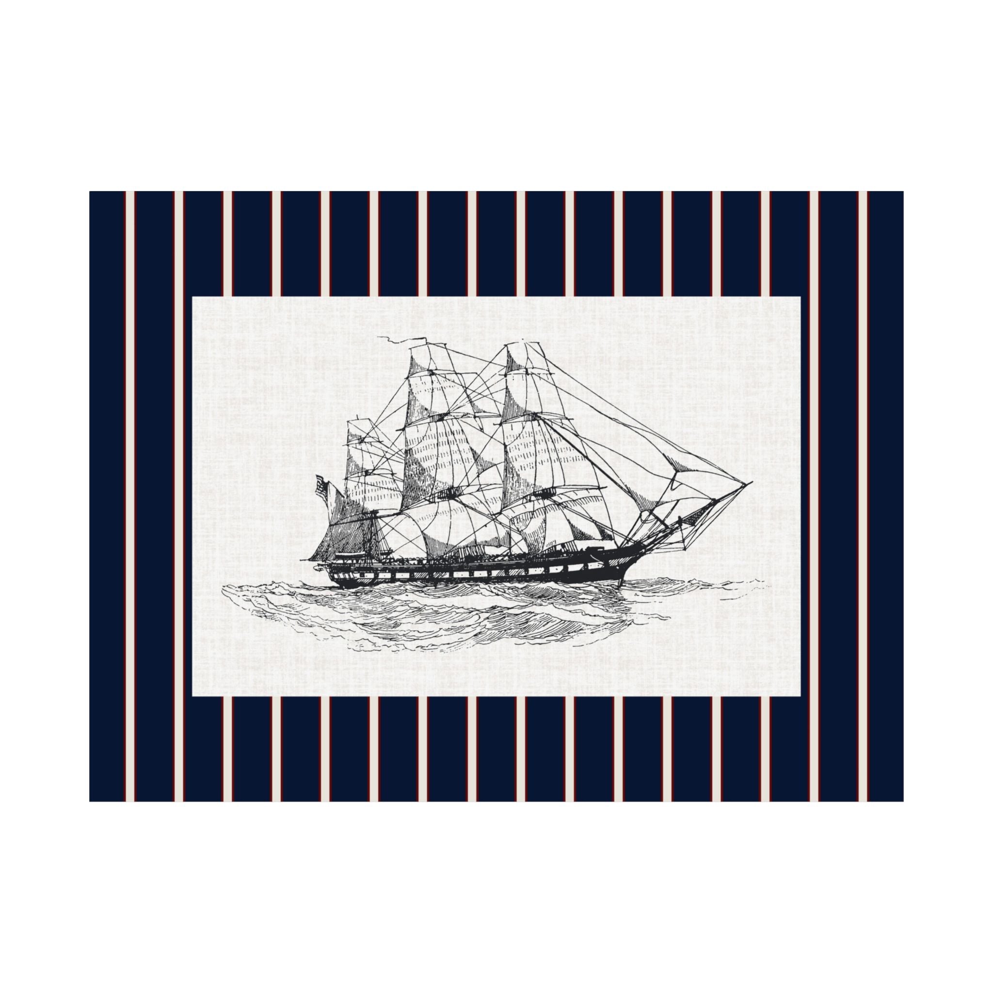 Vintage Ship Poster