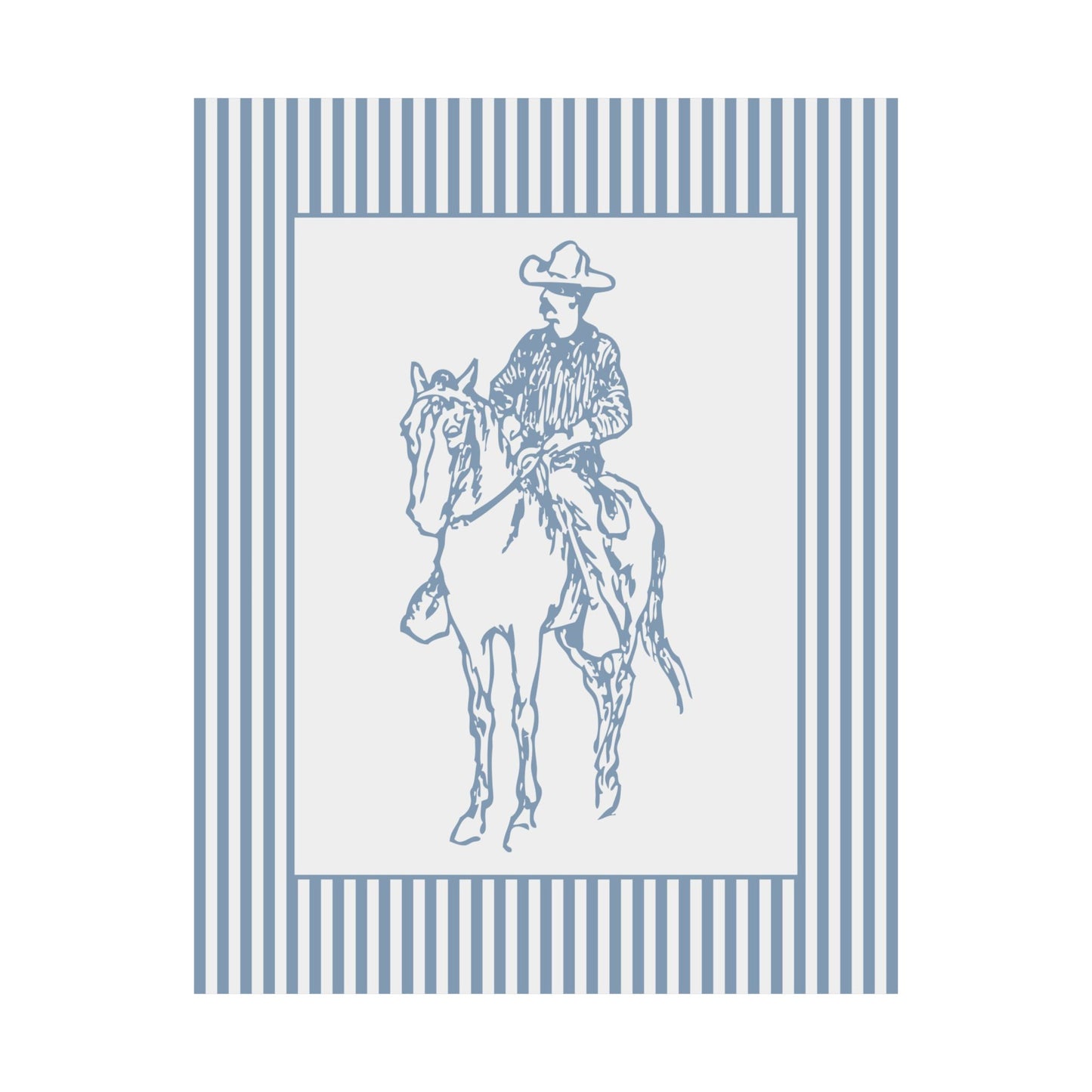 Cowboy Striped Poster