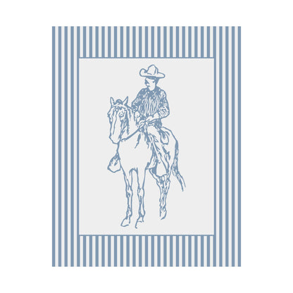 Cowboy Striped Poster