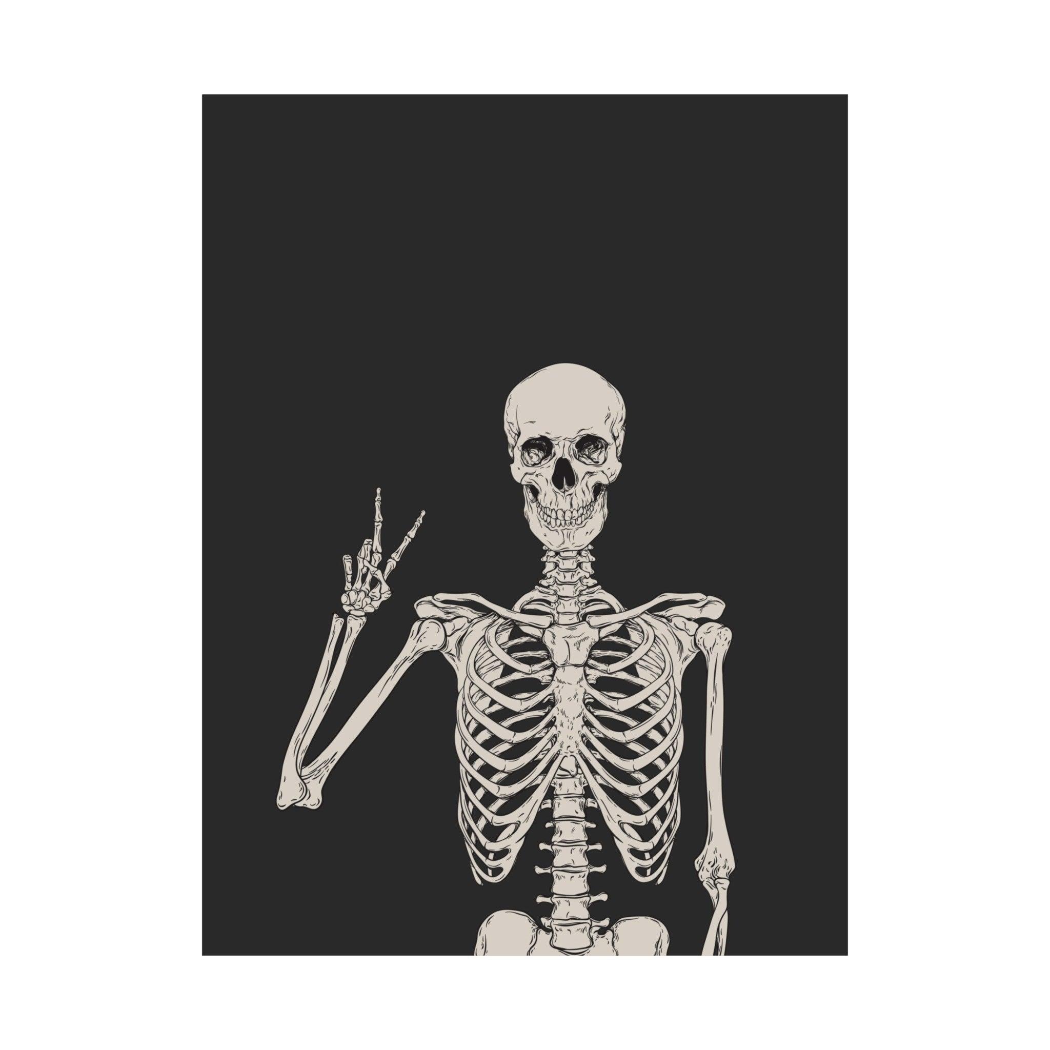 Skeleton Halloween Poster