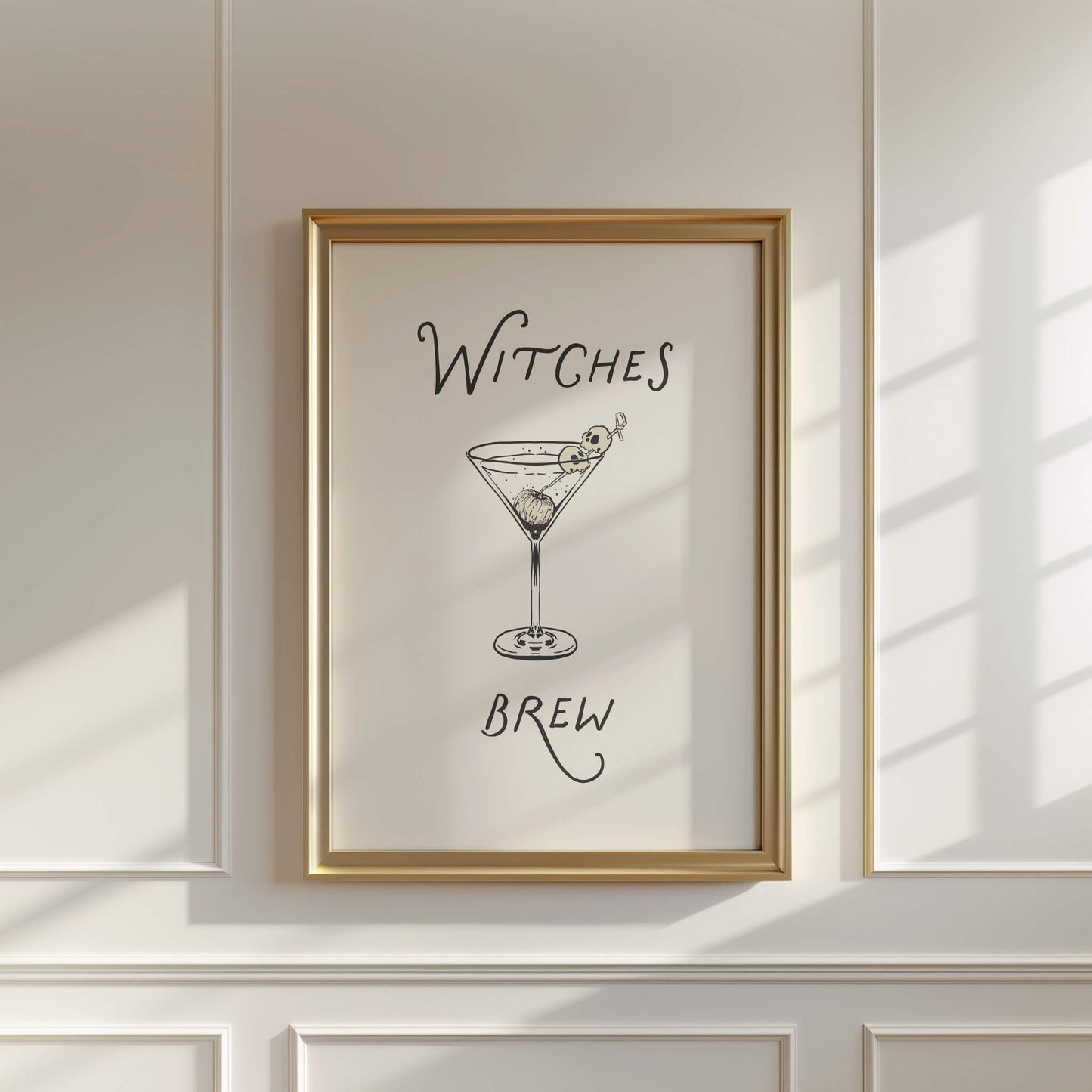 Witches Brew Halloween Cocktail Poster