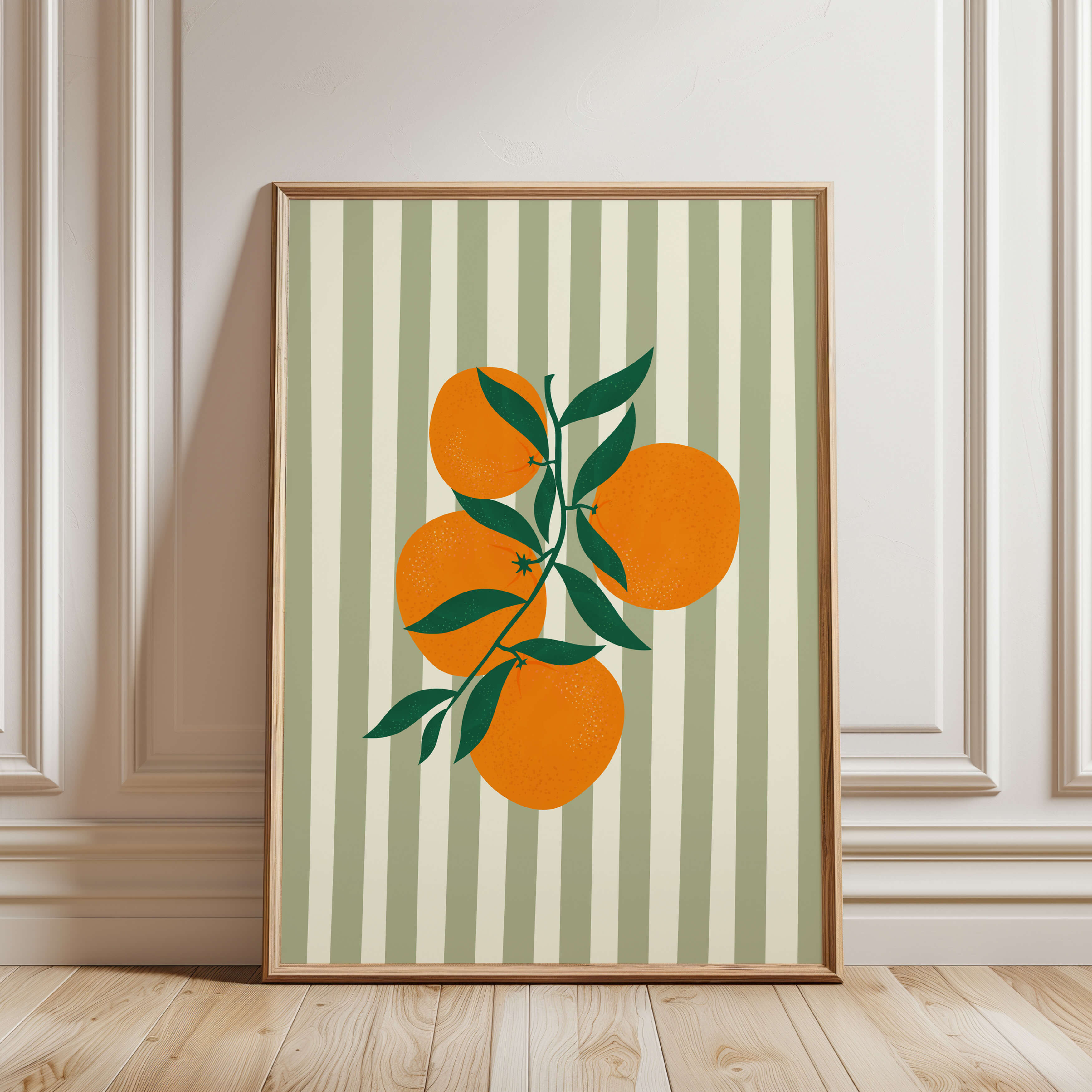 Citrus Striped Poster