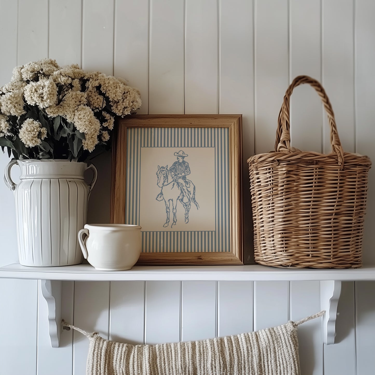 Cowboy Striped Poster