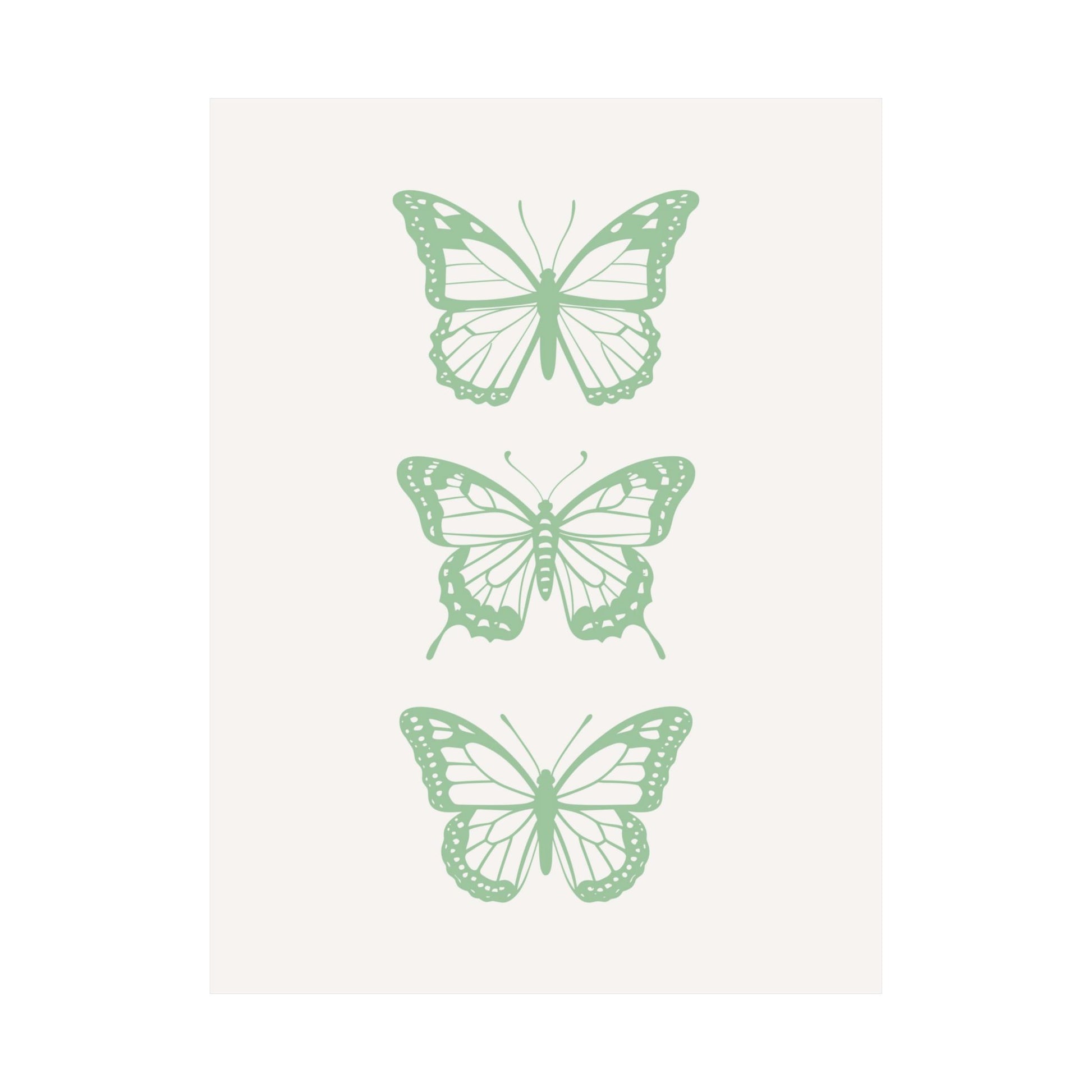 Butterflies Sage Poster