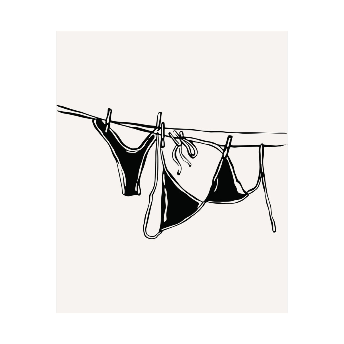 Bikini On Clothesline Poster – House of Saturn