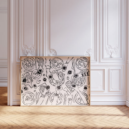 Dinner Party Horizontal Poster