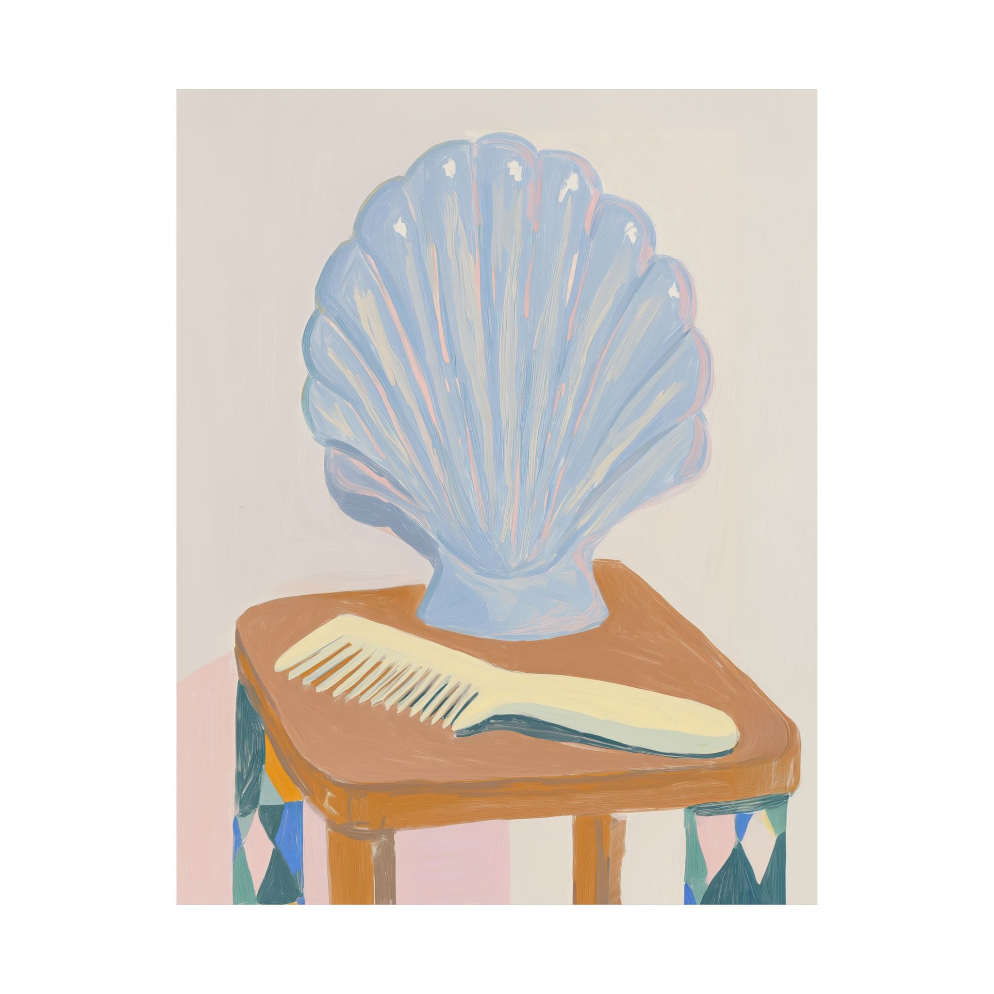 Seashell Still Life Poster