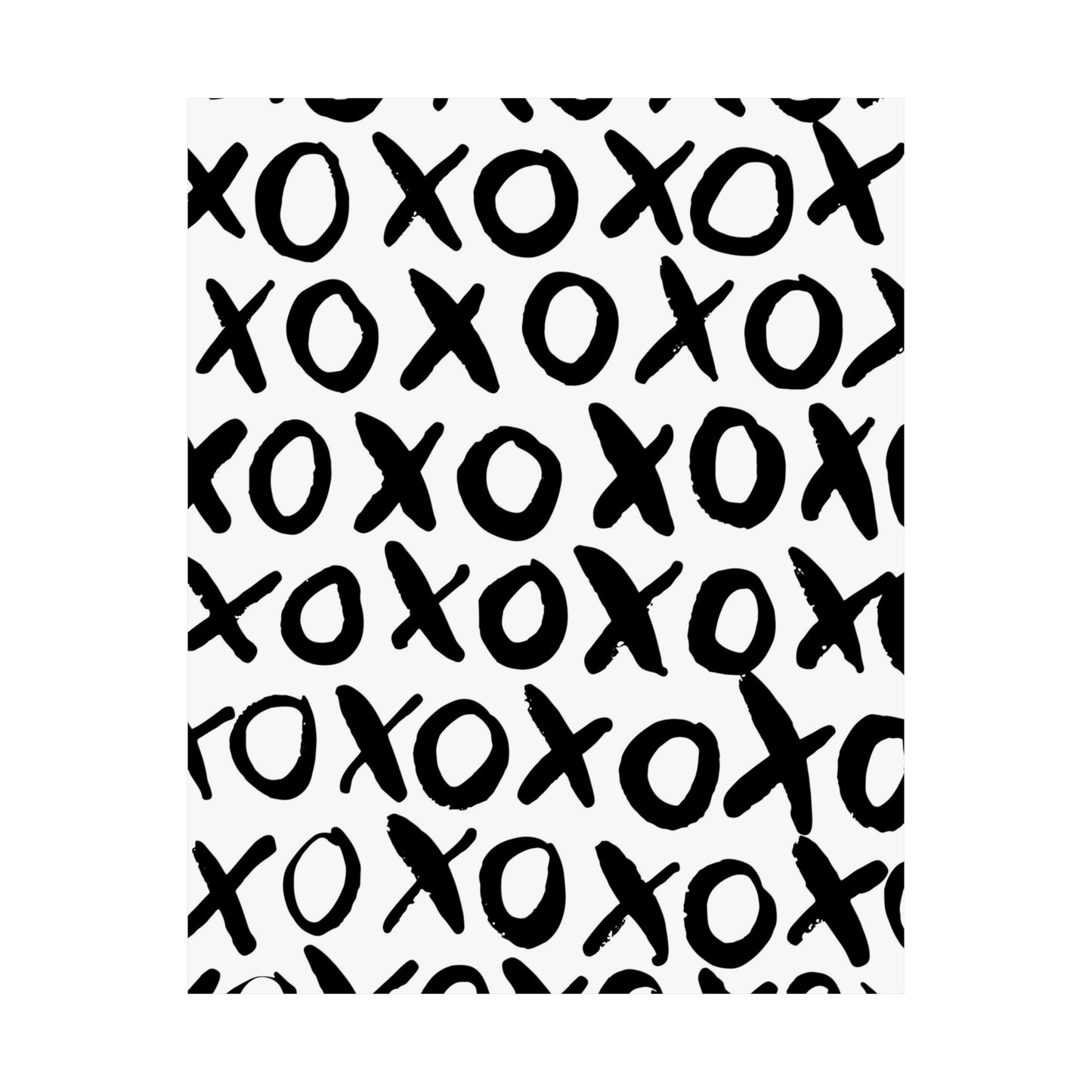 XoXo Black & White Poster