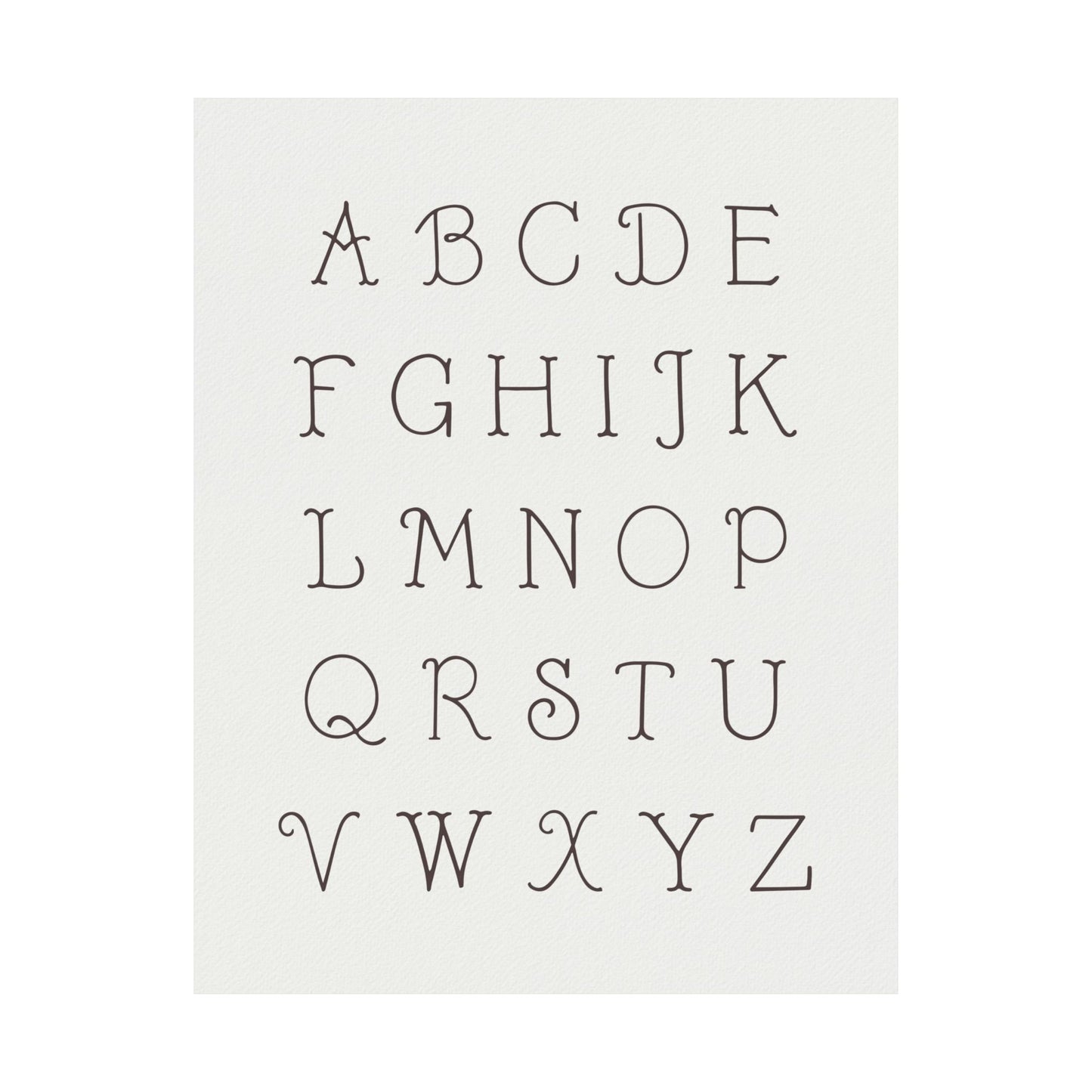 Alphabet Nursery Poster