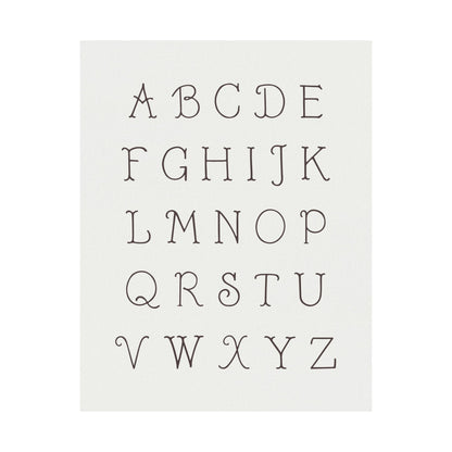 Alphabet Nursery Poster