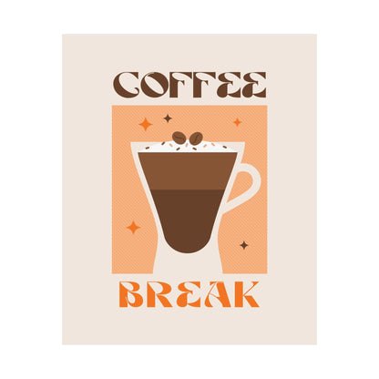 Iced Coffee Orange Poster