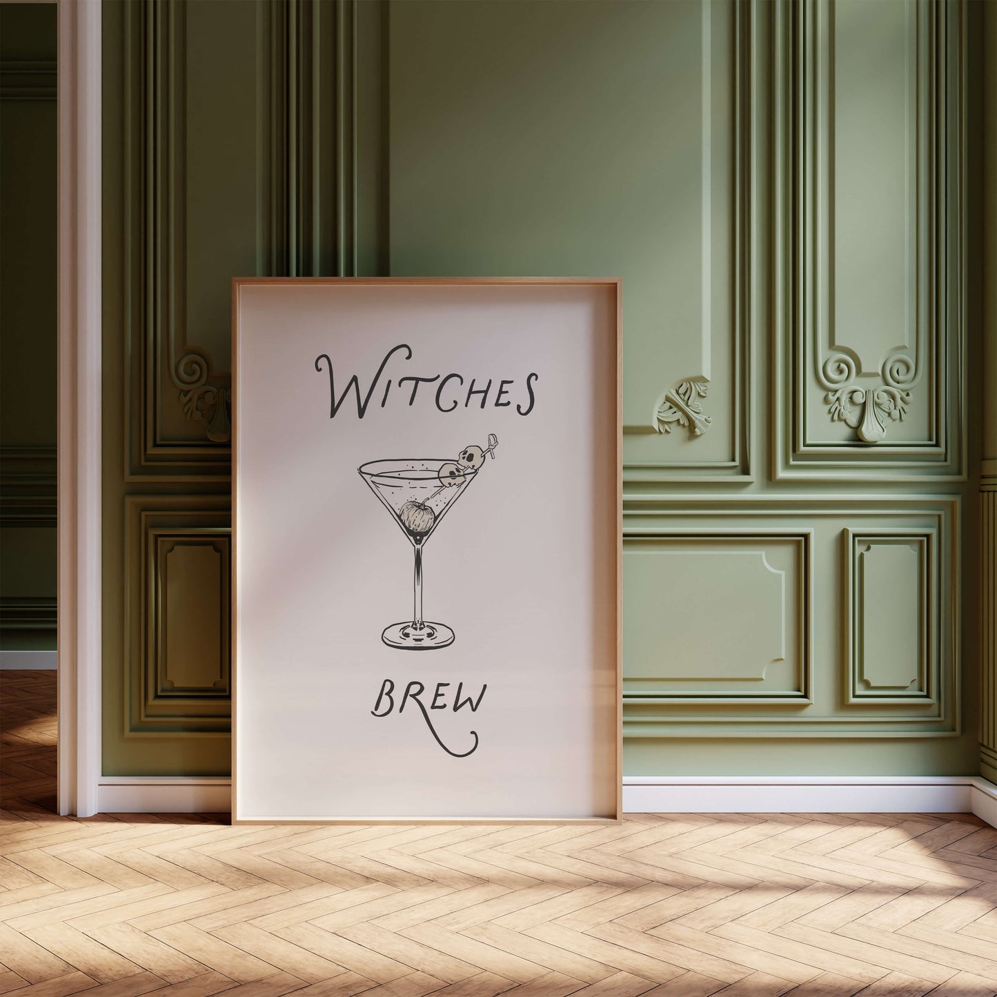 Witches Brew Halloween Cocktail Poster