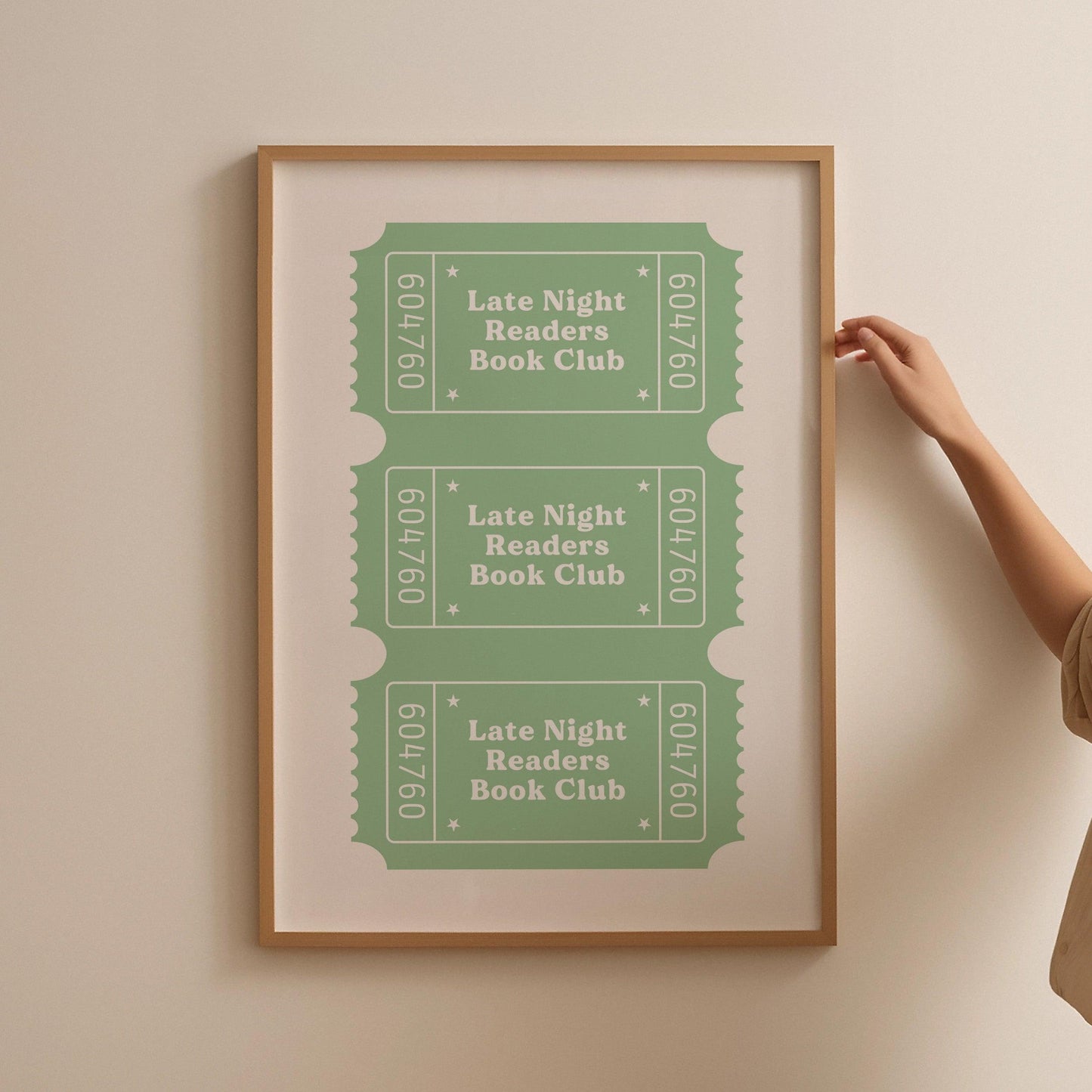 Green Late Night Readers Club Poster