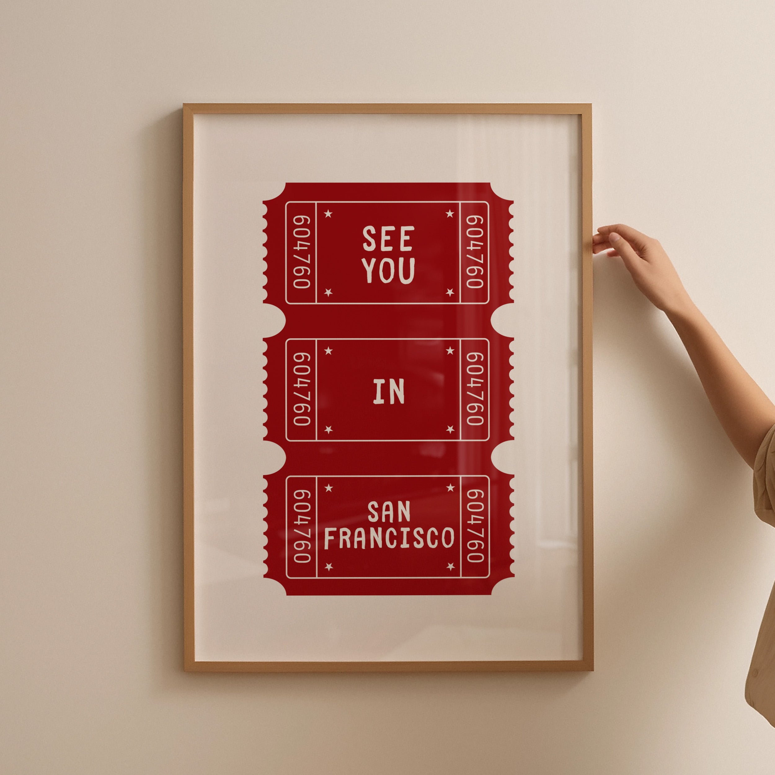 See You In San Francisco Ticket Poster
