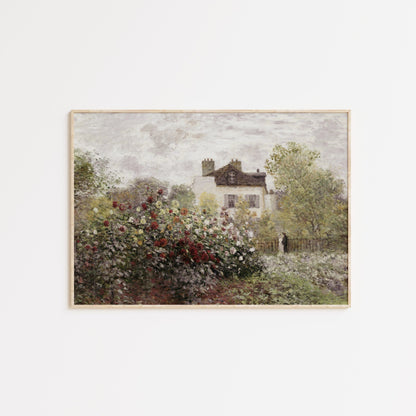 Monet's Garden Vintage Poster