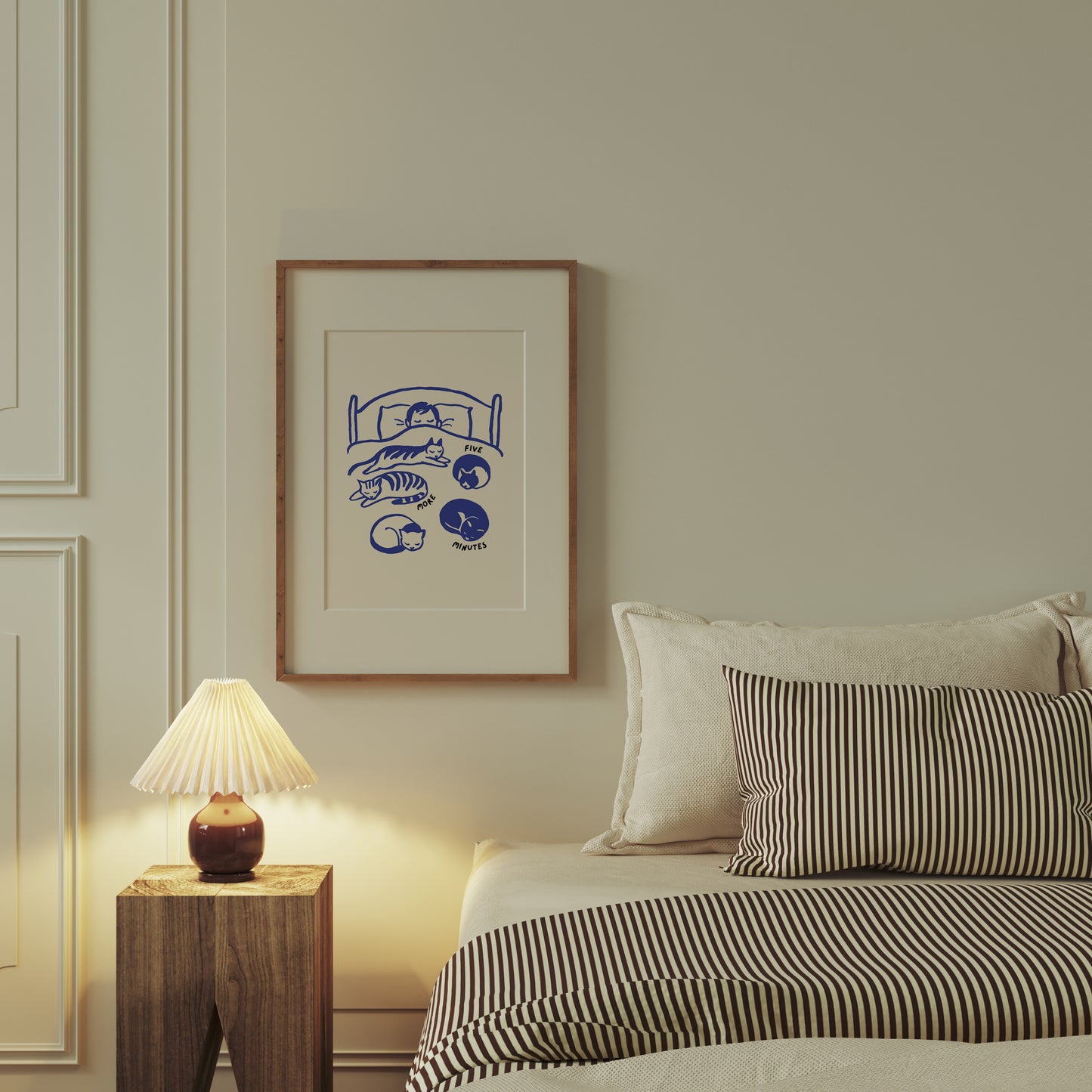 Five More Minutes Cat Poster