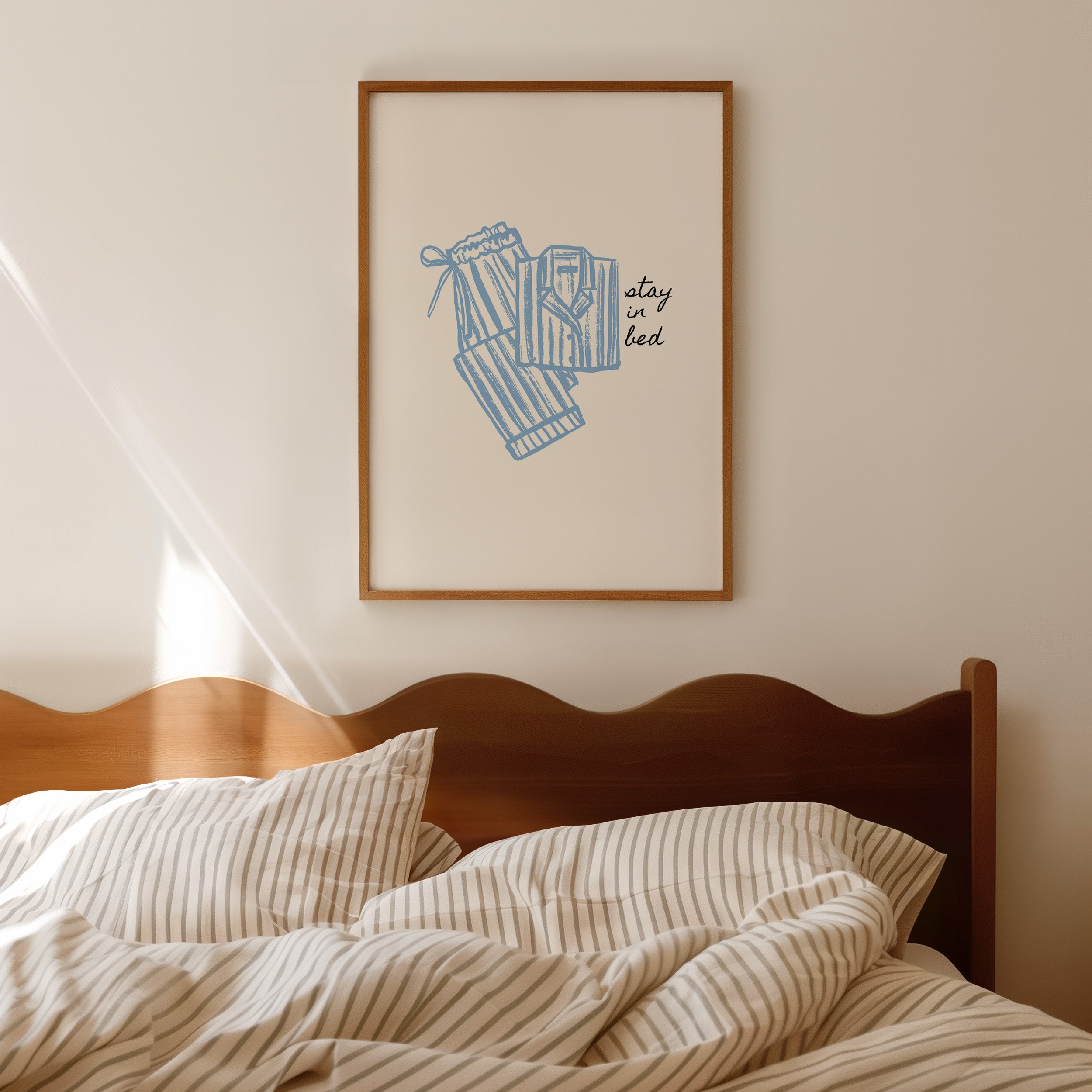 Stay in Bed Pajama Poster