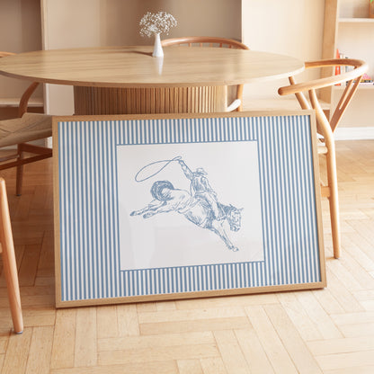 Western Nursery Striped Poster