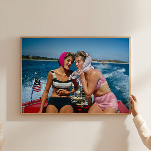 Vintage Summer Boat Ride Poster