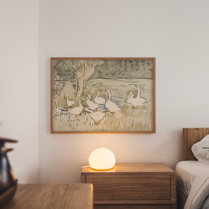 Duck Pond Nursery Poster