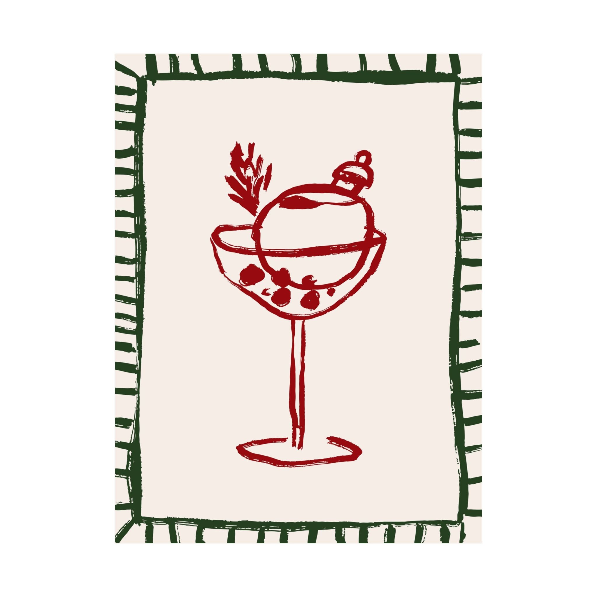 Christmas Cocktail Poster