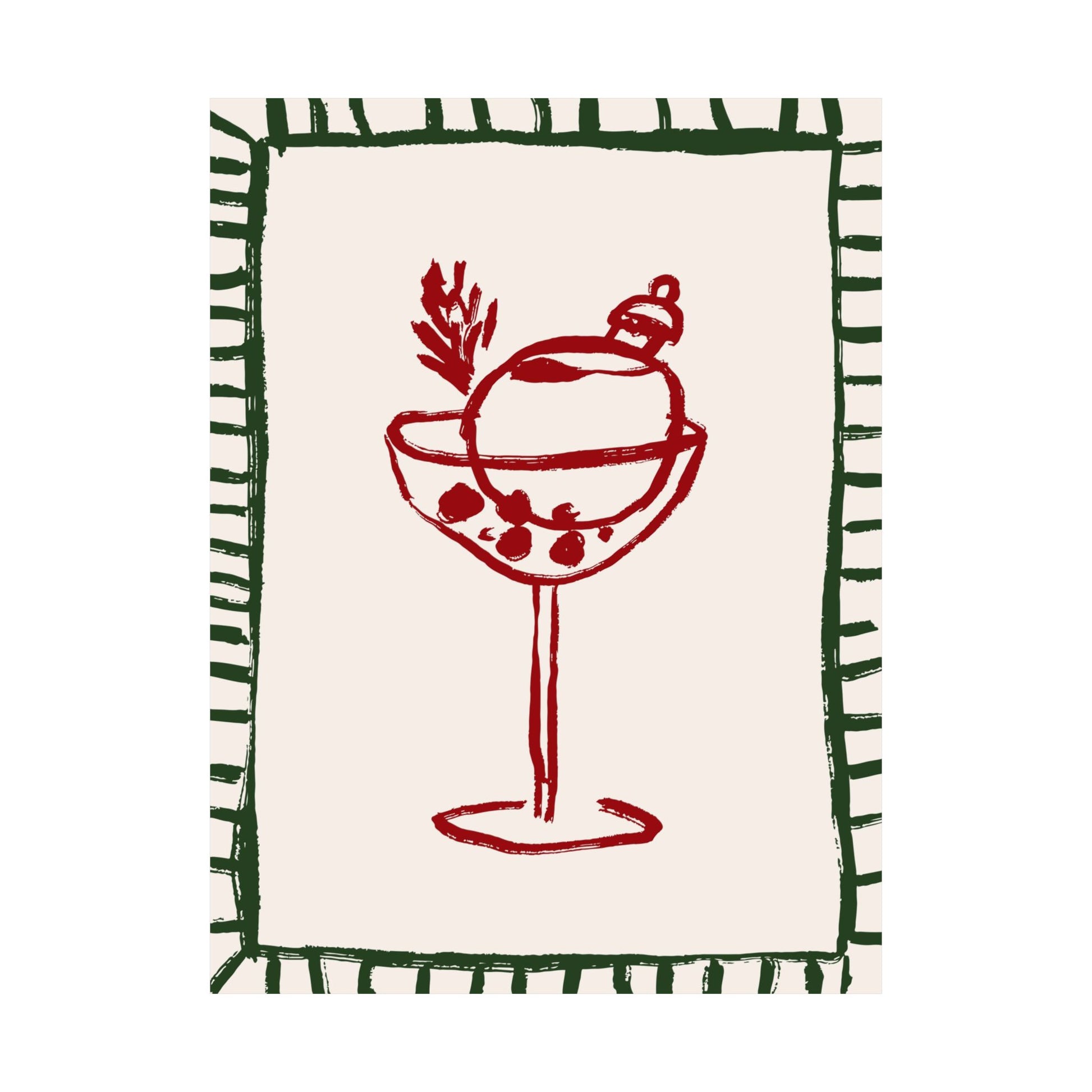 Christmas Cocktail Poster