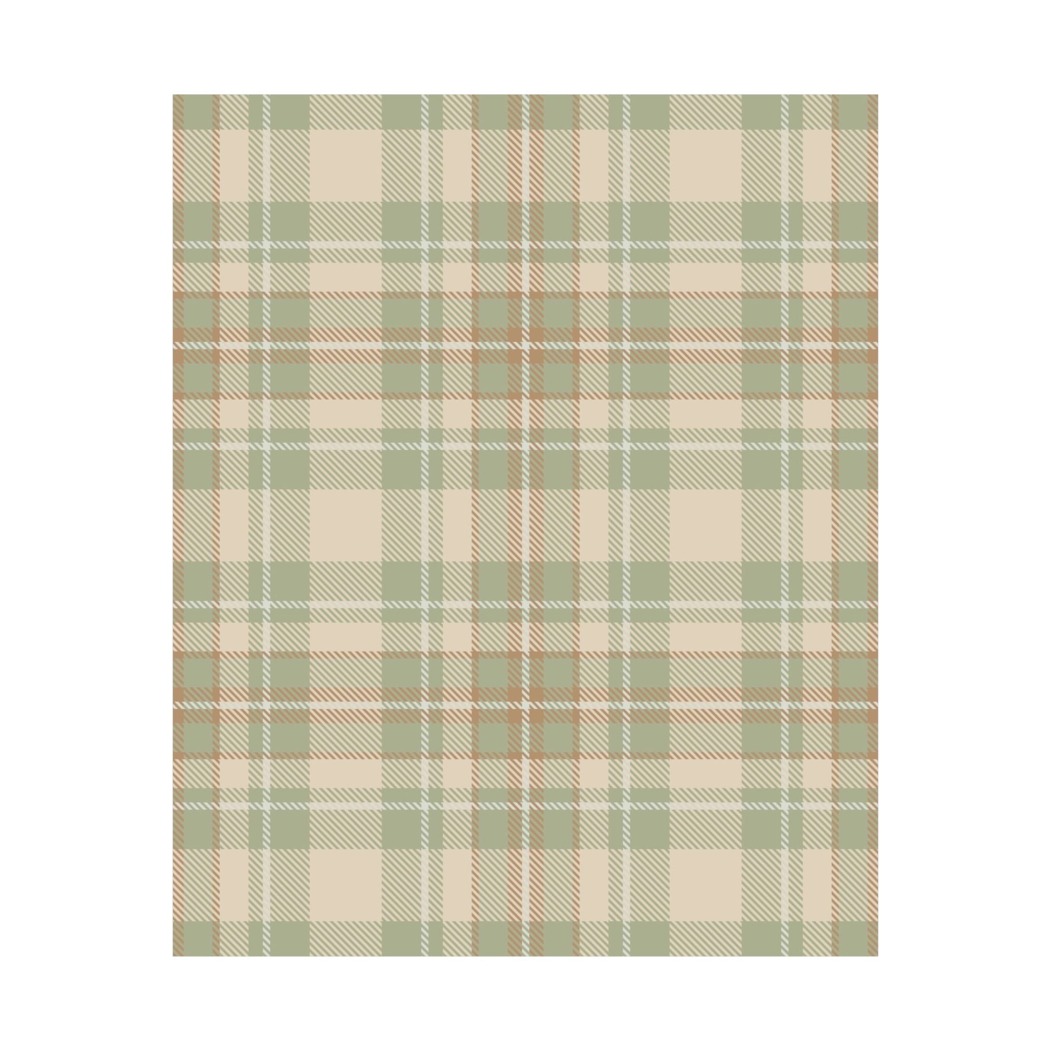 Plaid Cottagecore Poster