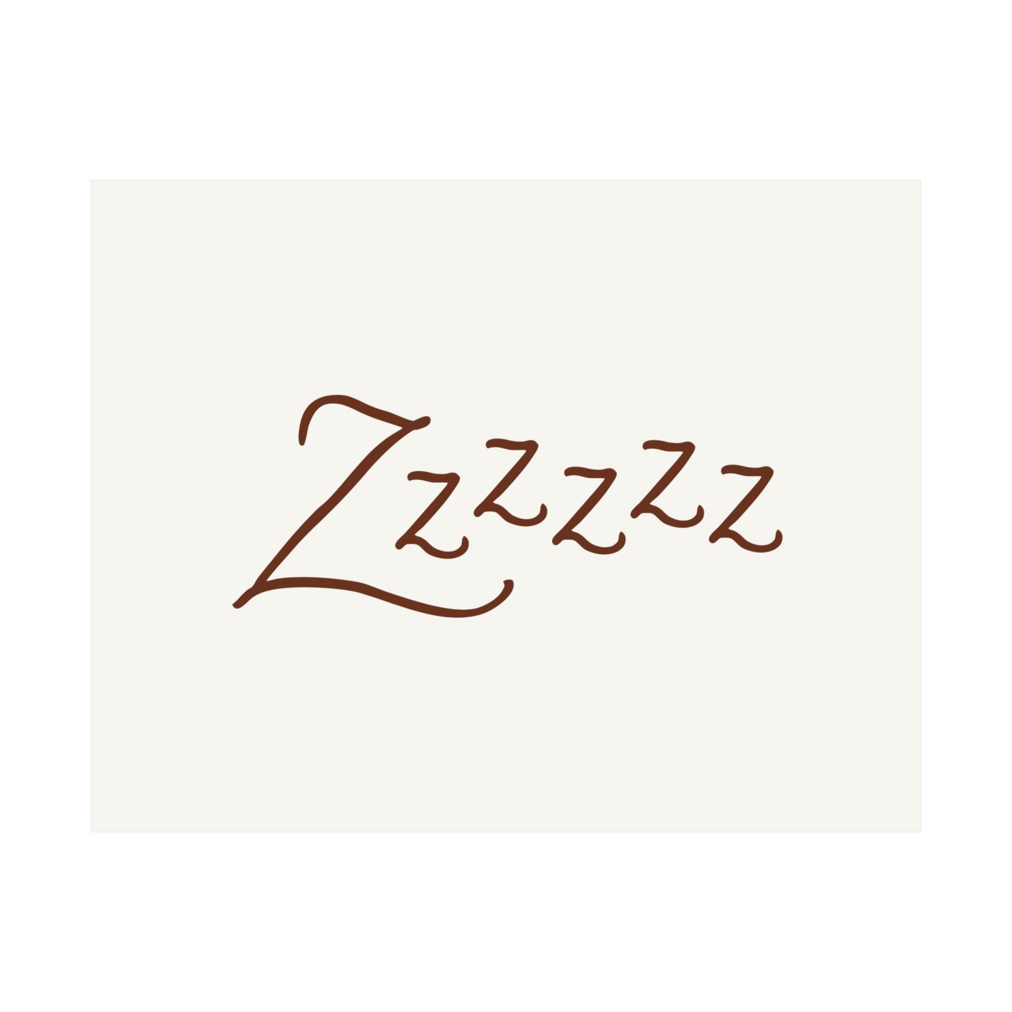 Zzzz Goodnight Horizontal Poster