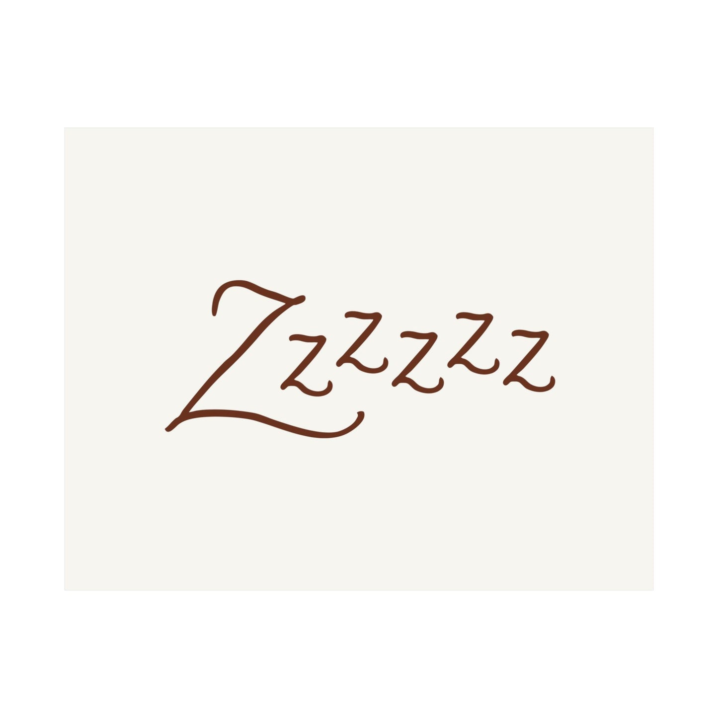 Zzzz Goodnight Horizontal Poster