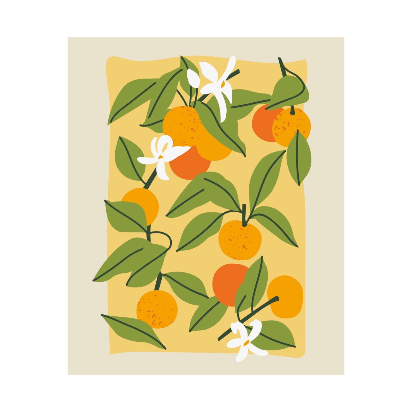 Tangerine Fruit Market Poster