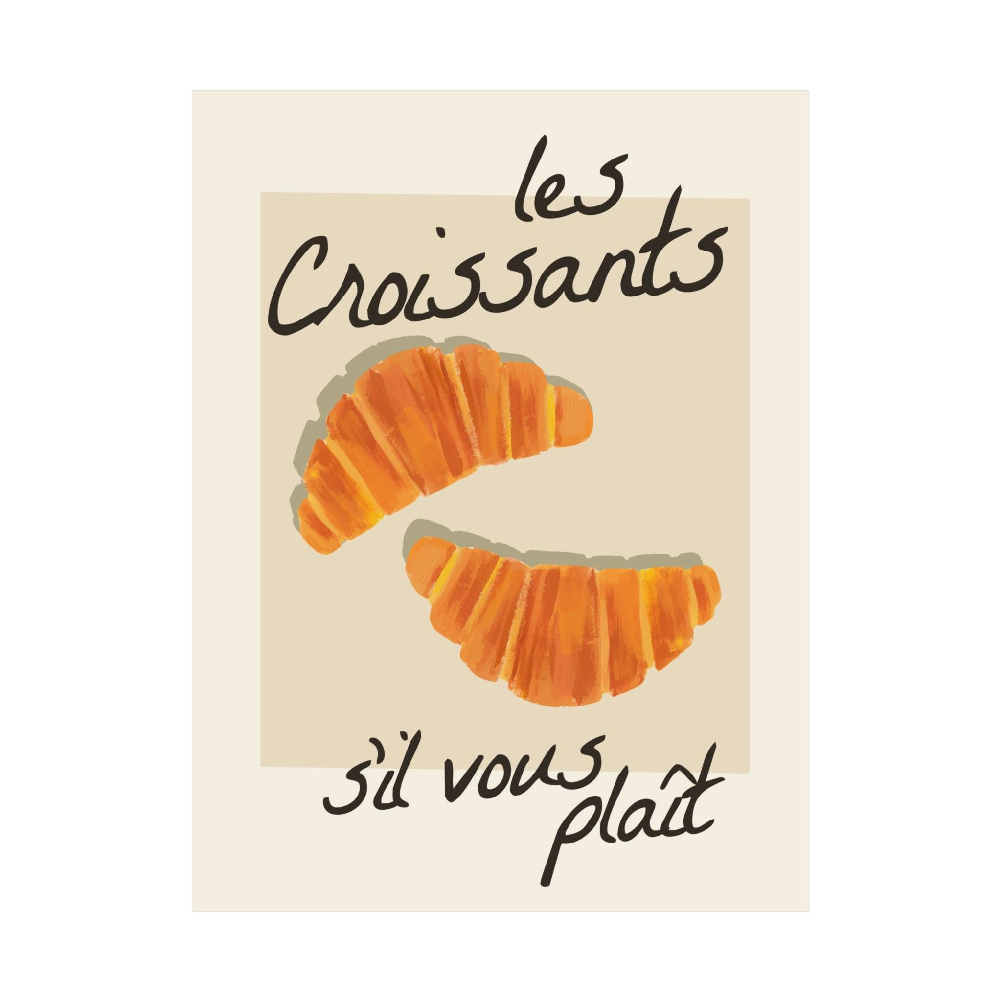 Croissants Breakfast Poster