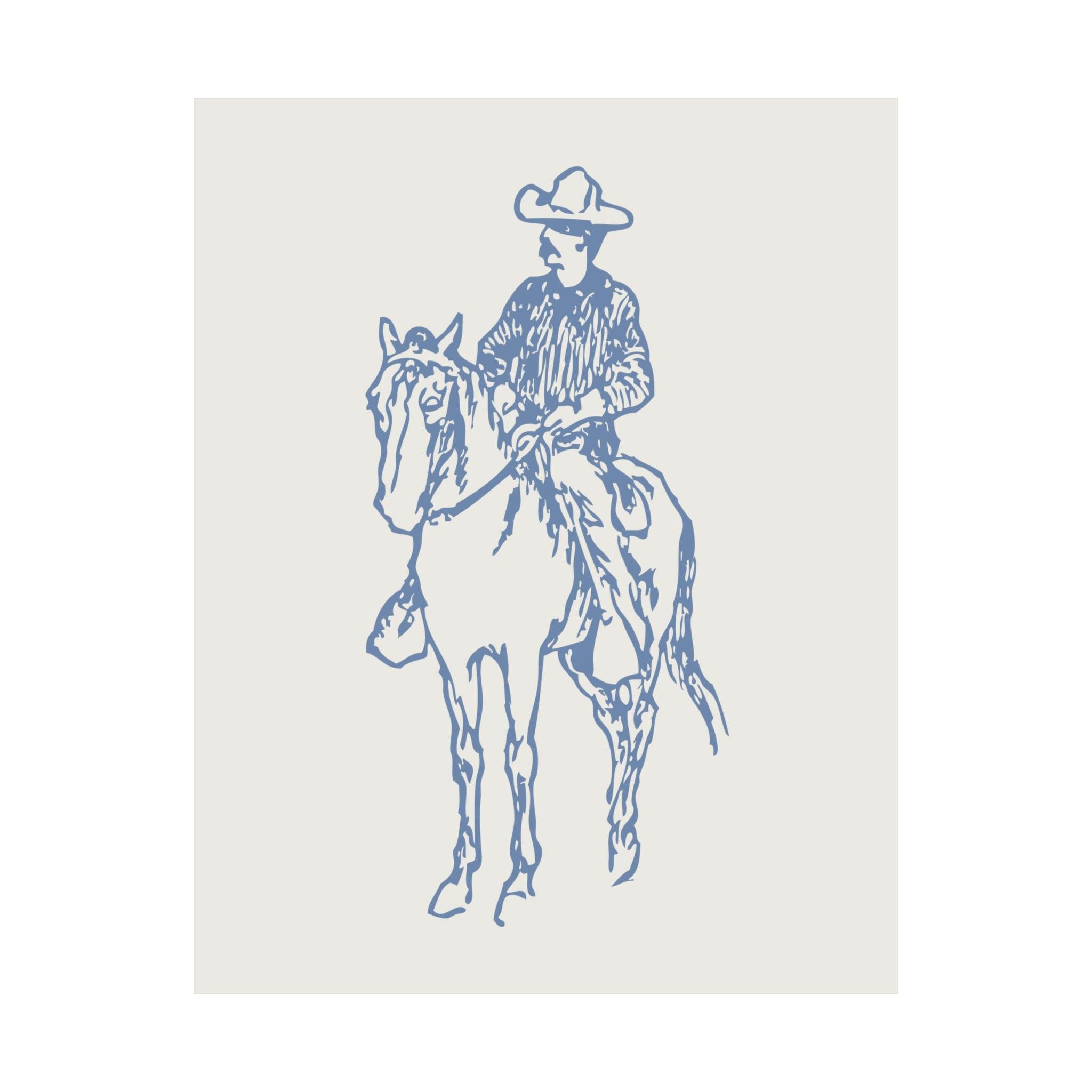 Cowboy Blue Poster