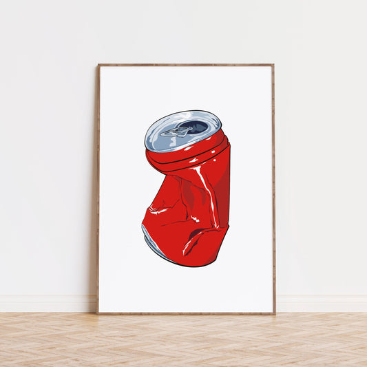 Red Soda Can Poster