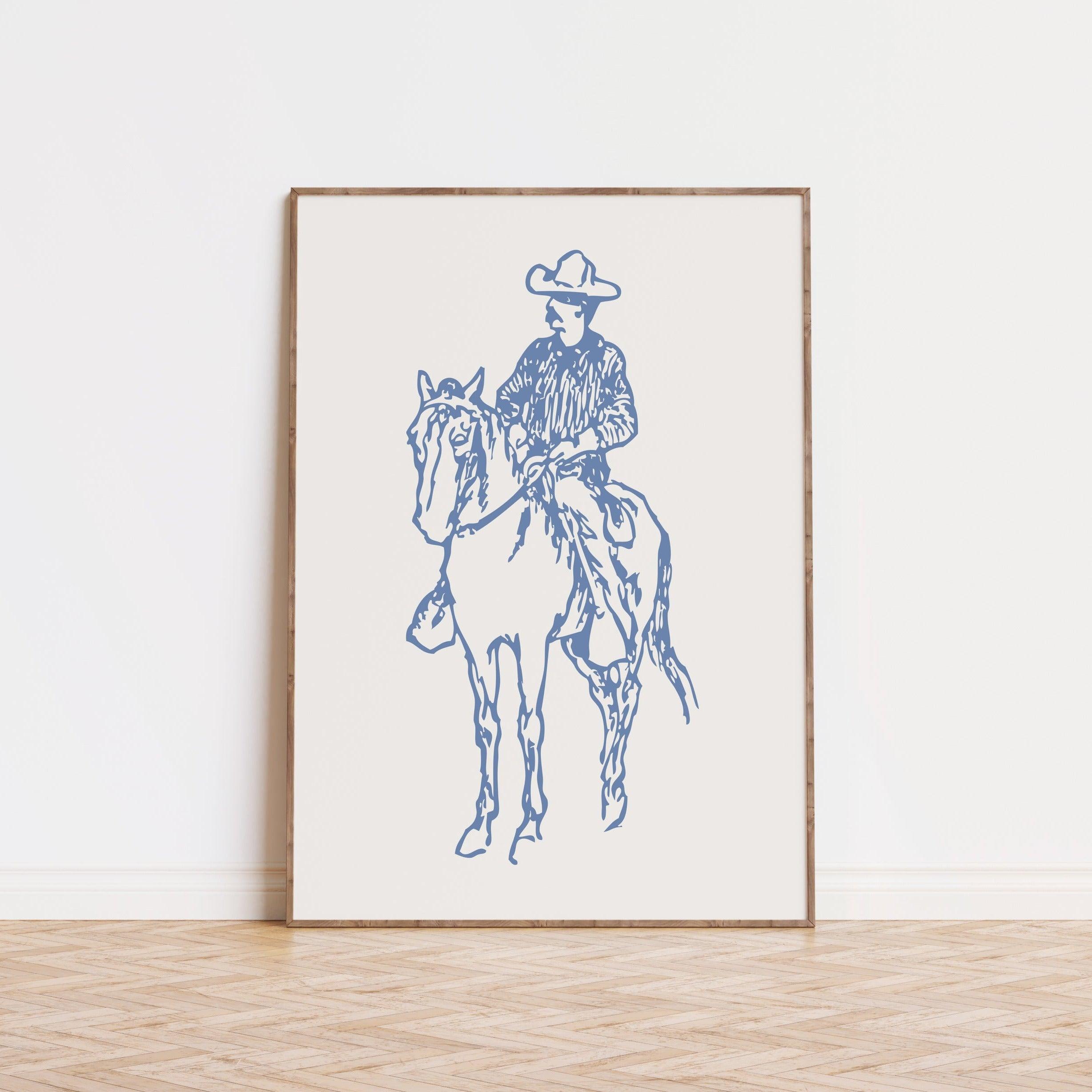 Cowboy Blue Poster