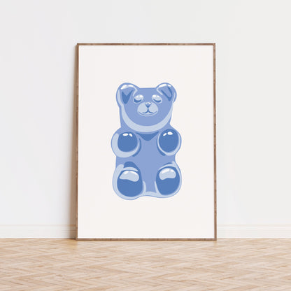 Blue Gummy Bear Poster