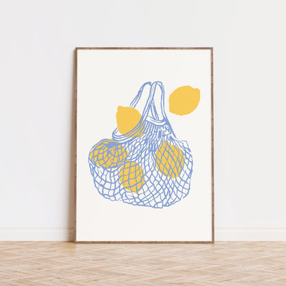 Bag of Lemon Poster