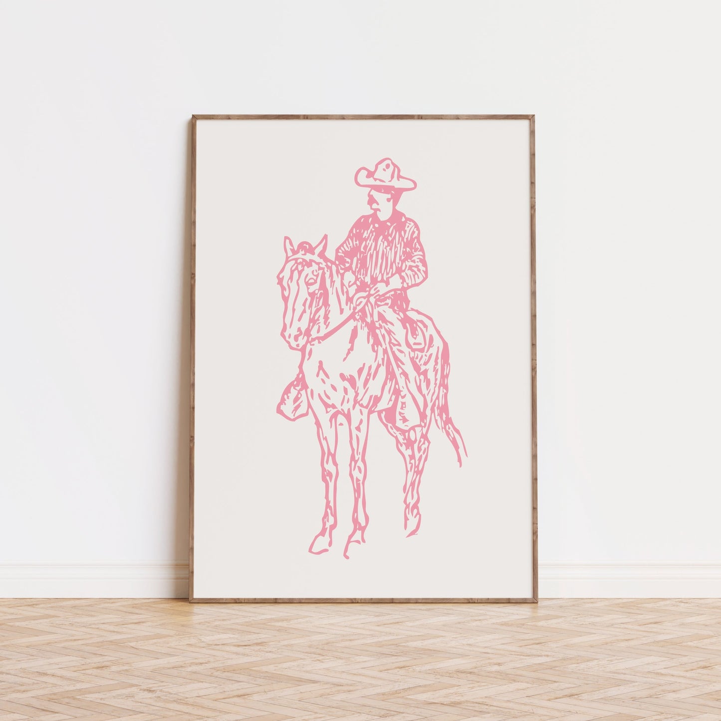 Cowboy Pink Poster
