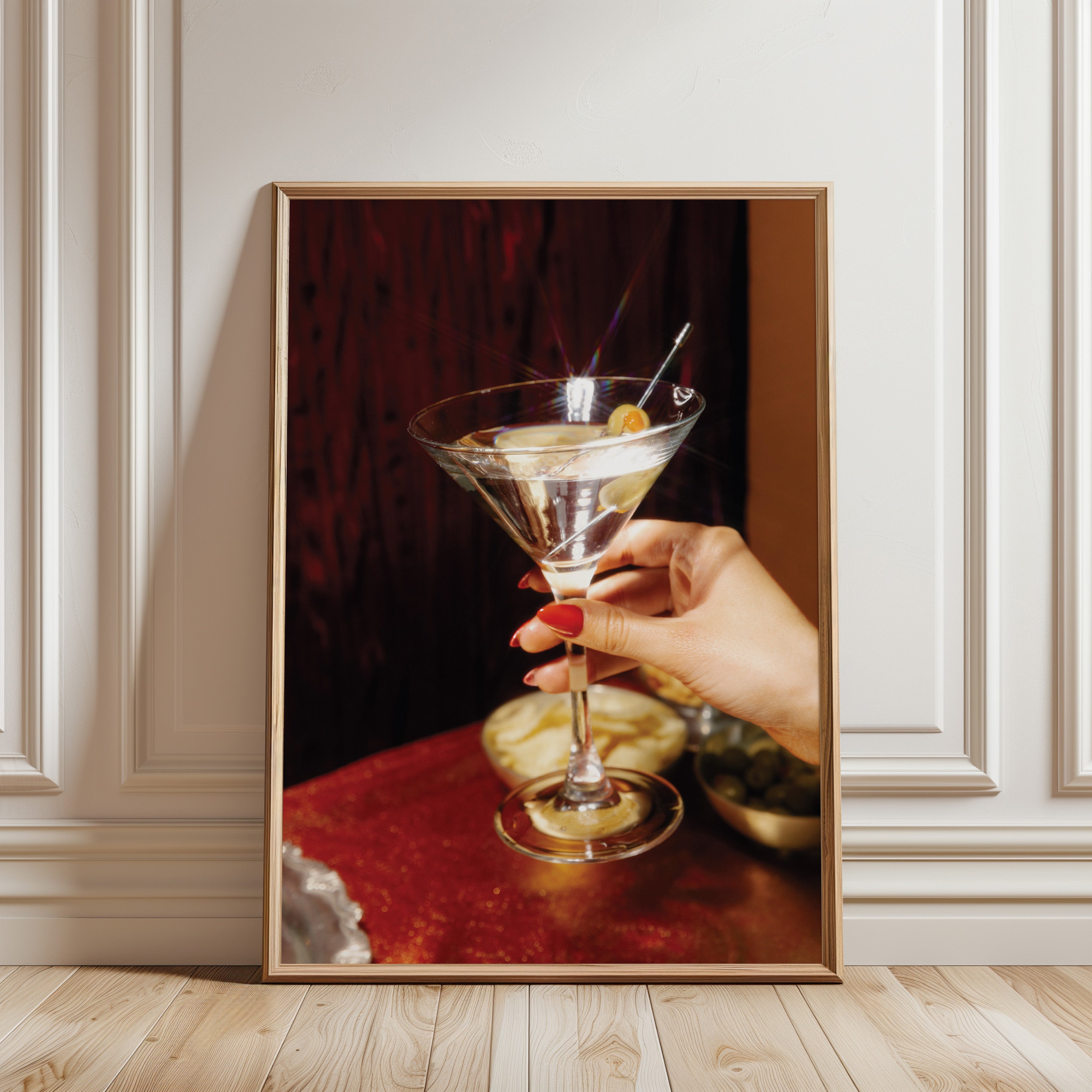 Martini Retro Photo Poster