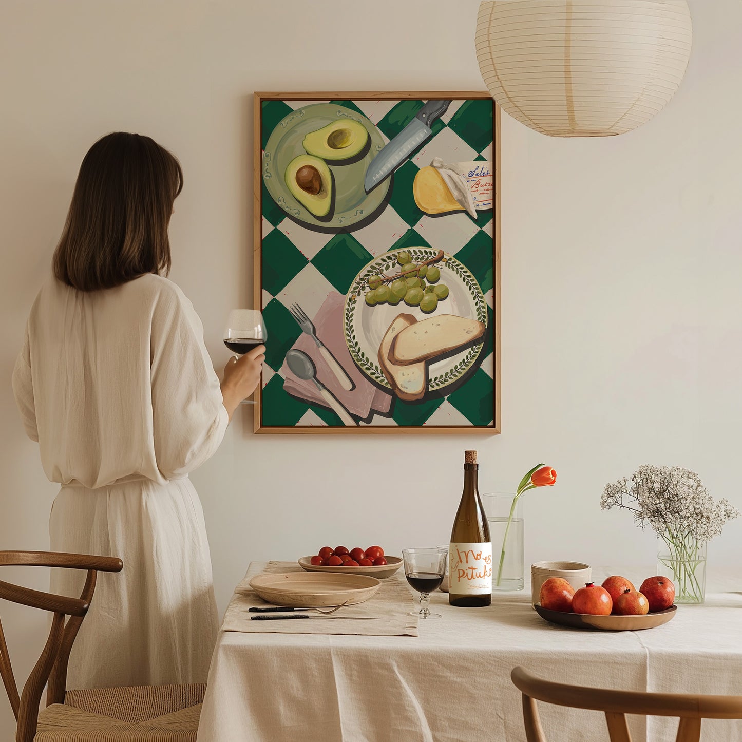 Avocado & Bread Breakfast Poster