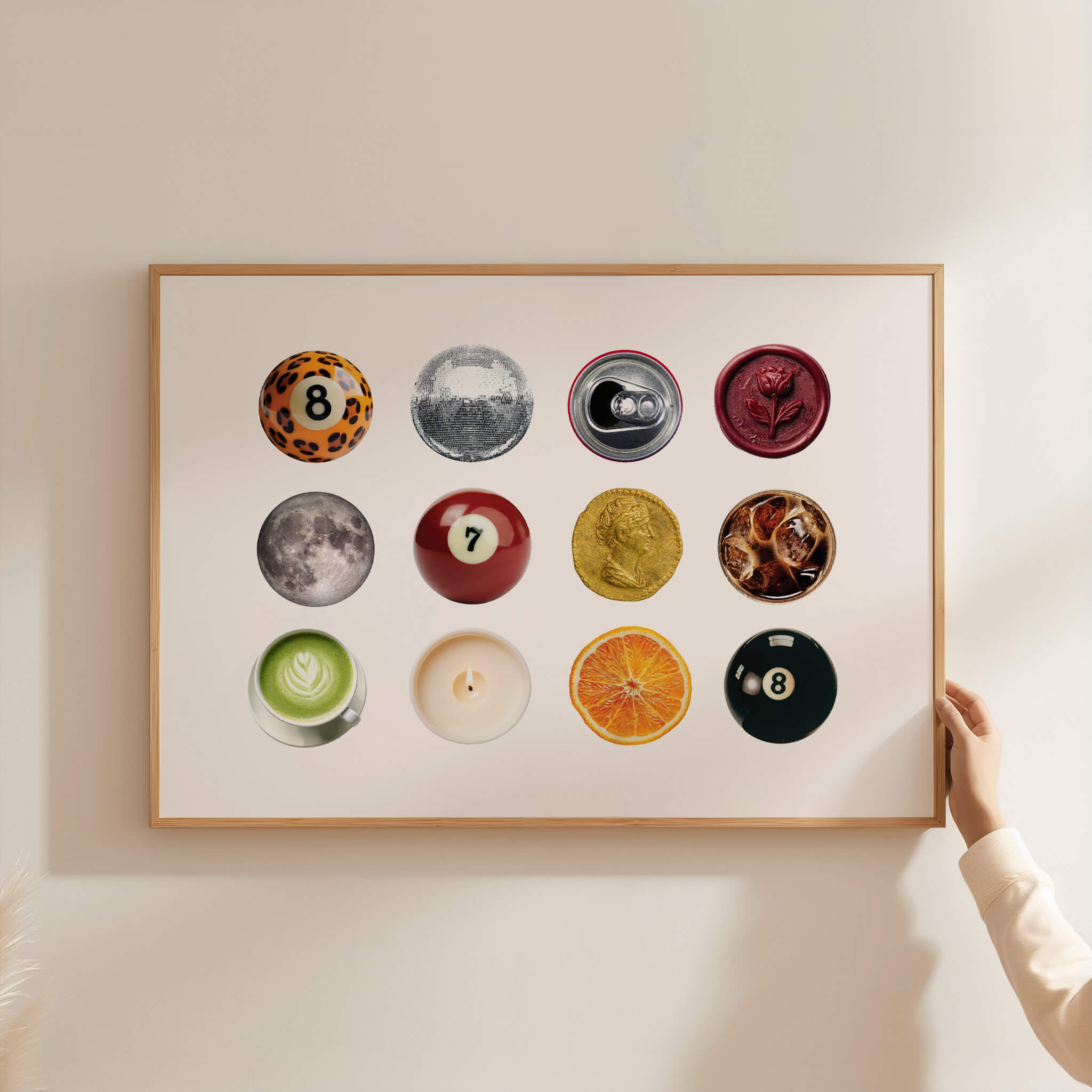 Circles Collage Horizontal Poster