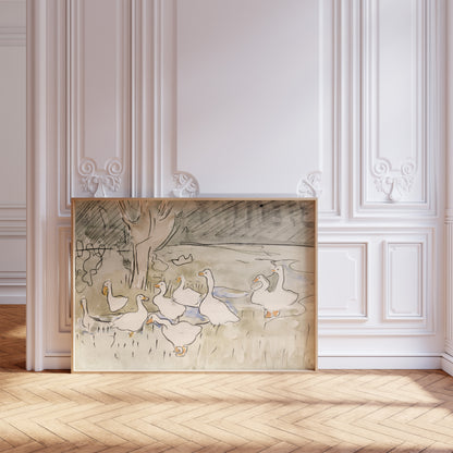 Duck Pond Nursery Poster