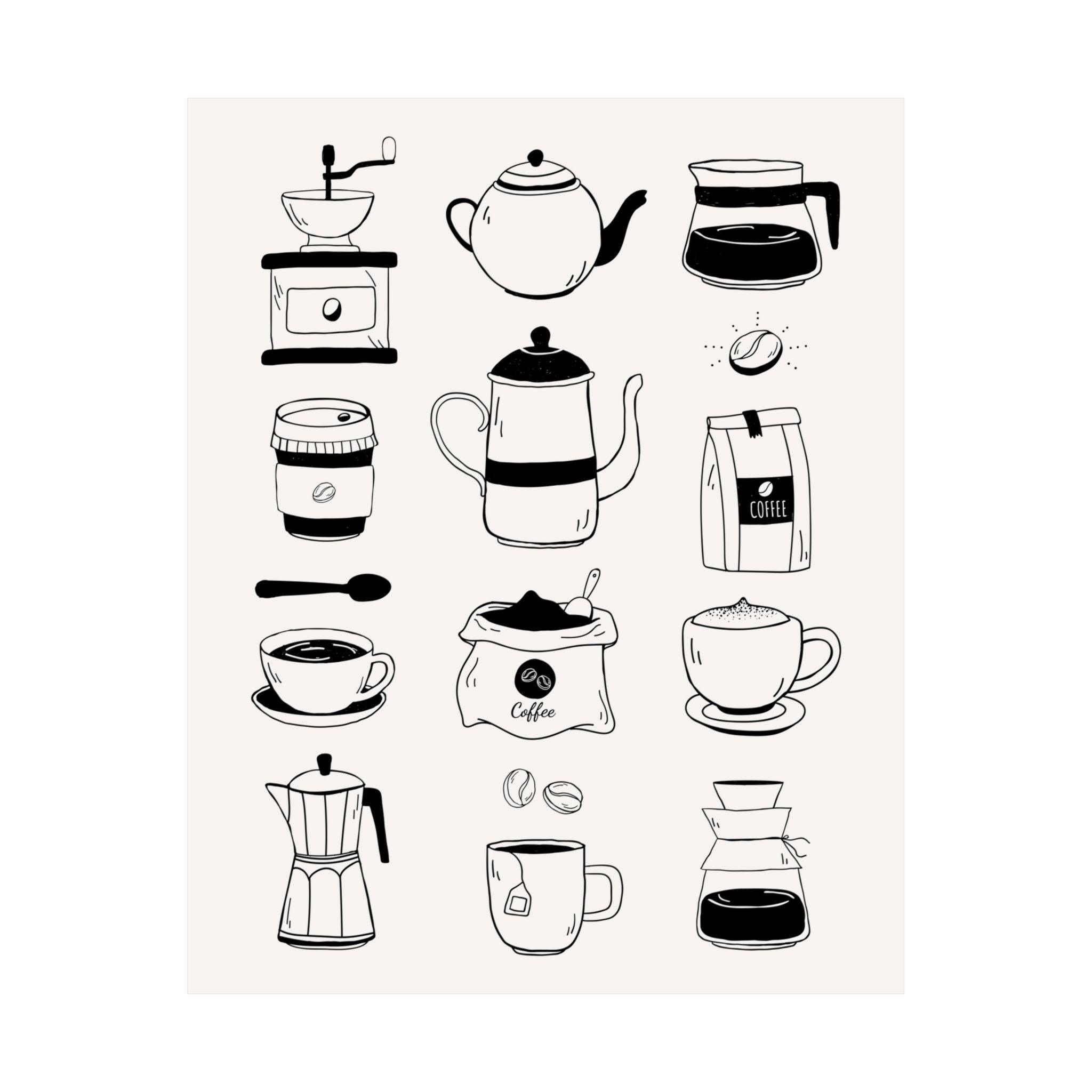 Coffee Elements Poster