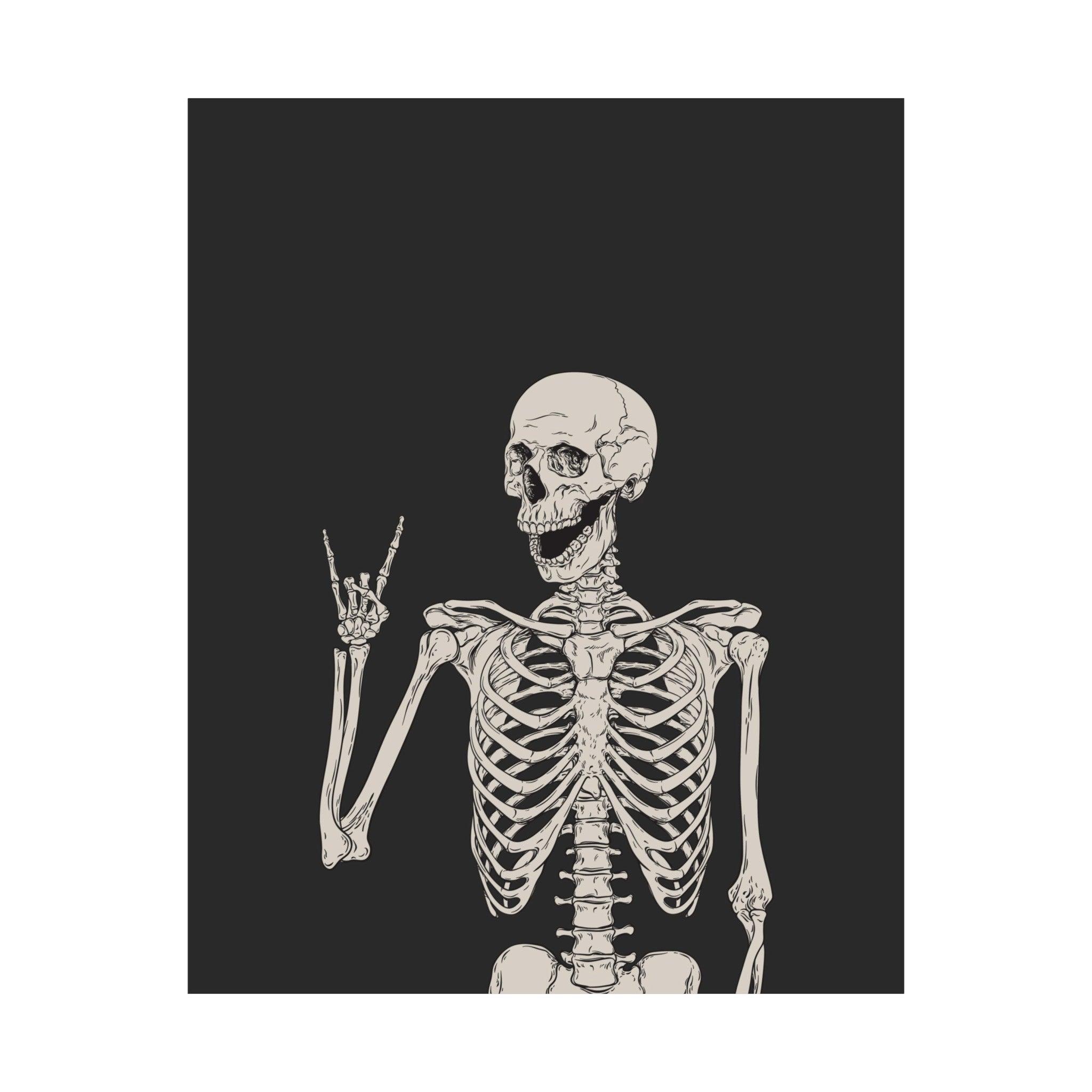 Skeleton No. 2 Halloween Poster