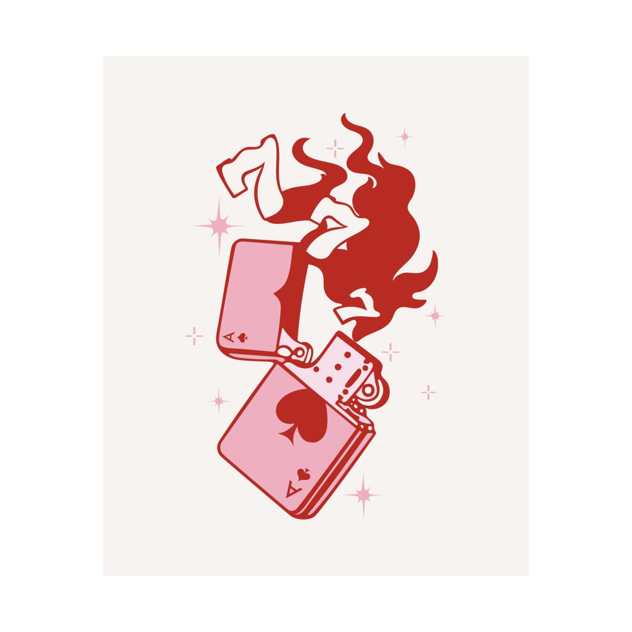 Lucky Lighter Red Poster